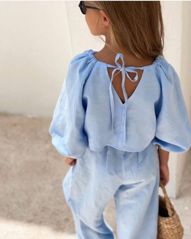 Girls Linen Set